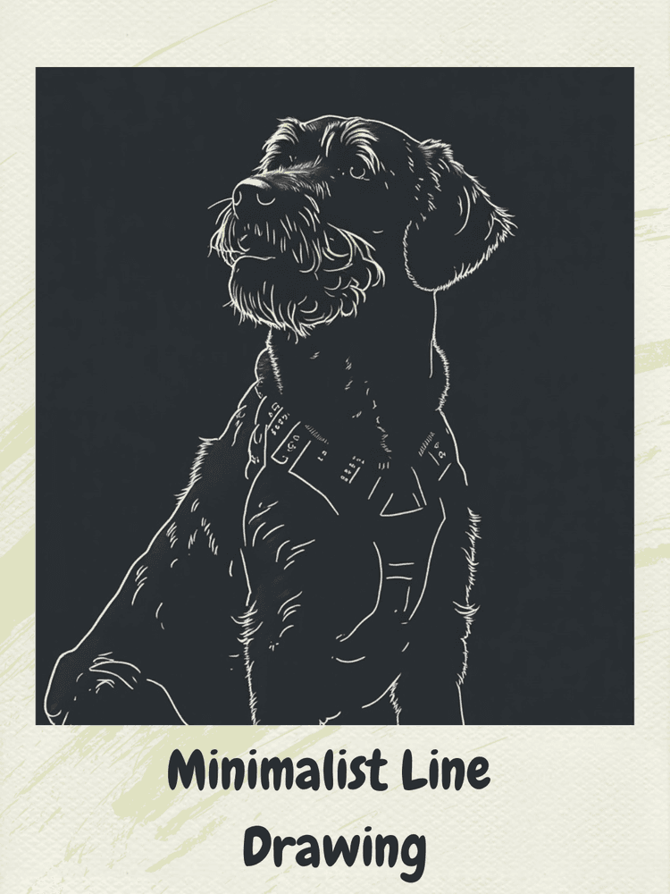 Modern framed AI portrait of a French Bulldog with sunglasses