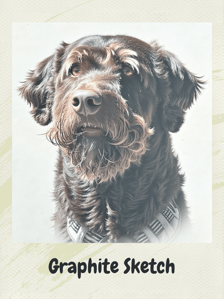 Elegant framed AI portrait of a Golden Retriever in renaissance style