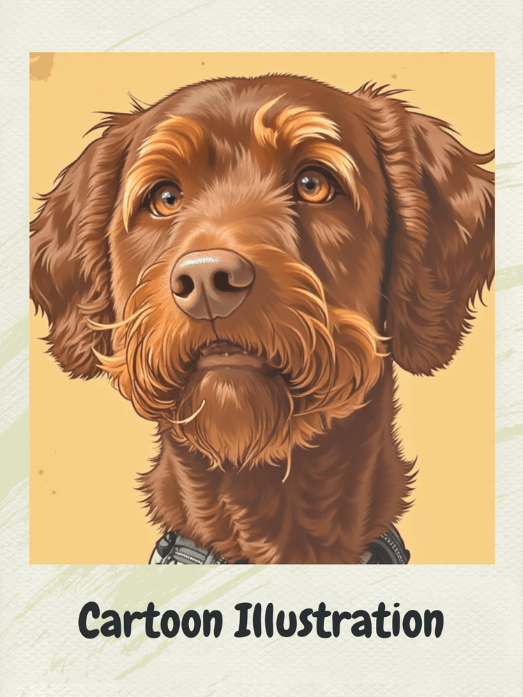 Whimsical framed AI portrait of a Corgi in a fantasy setting